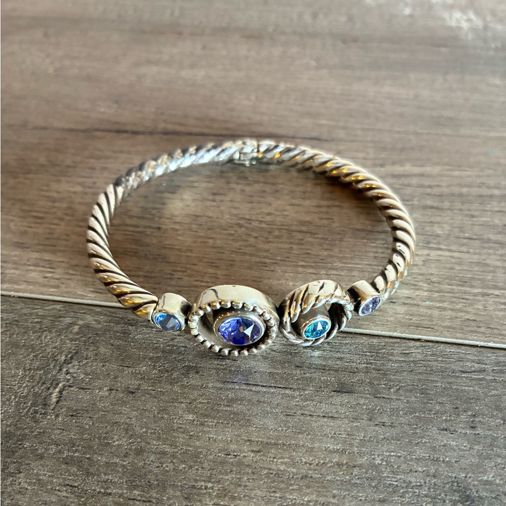 Elegant Brighton Silver and Blue Women's Bracelet